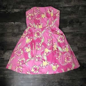 Strapless Lilly Pulitzer Dress with Pockets!